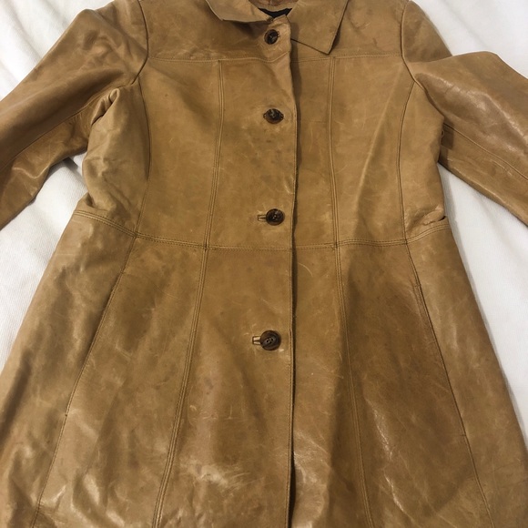Andrew Marc Ladies 100% Soft Leather Jacket Tan/Camel - Picture 1 of 4